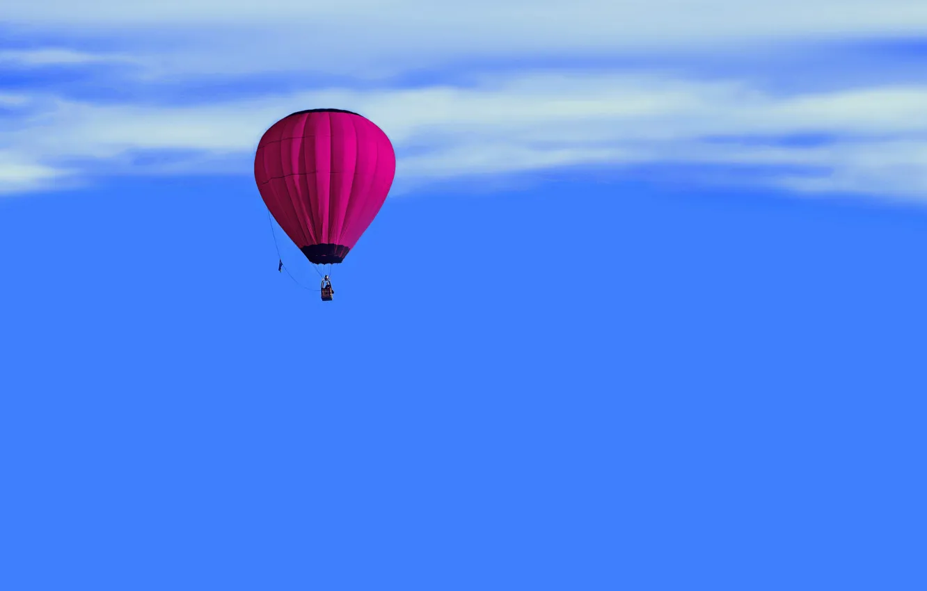 Photo wallpaper the sky, flight, balloon