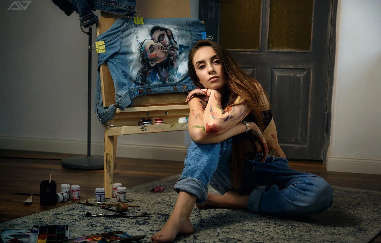 Photo wallpaper model, artist, Alexander Yushkevich