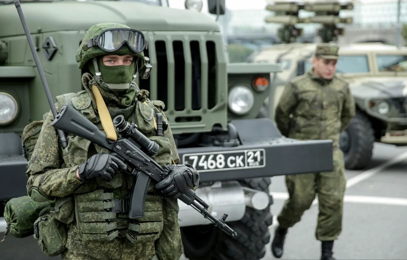 Photo wallpaper weapons, army, soldiers, Russia