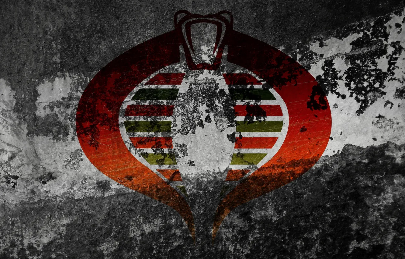 Photo wallpaper wall, snake, symbol, Cobra