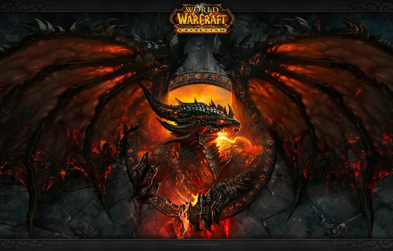 Photo wallpaper Cataclysm, Deathwing, Deathwing