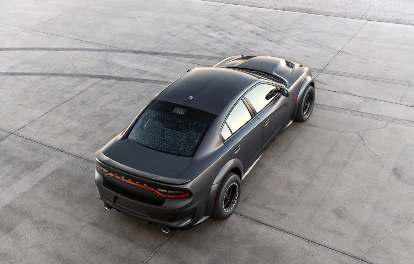 Photo wallpaper Dodge, Charger, the view from the top, AWD, 2019, SpeedKore, SEMA 2019, Twin Turbo Carbon