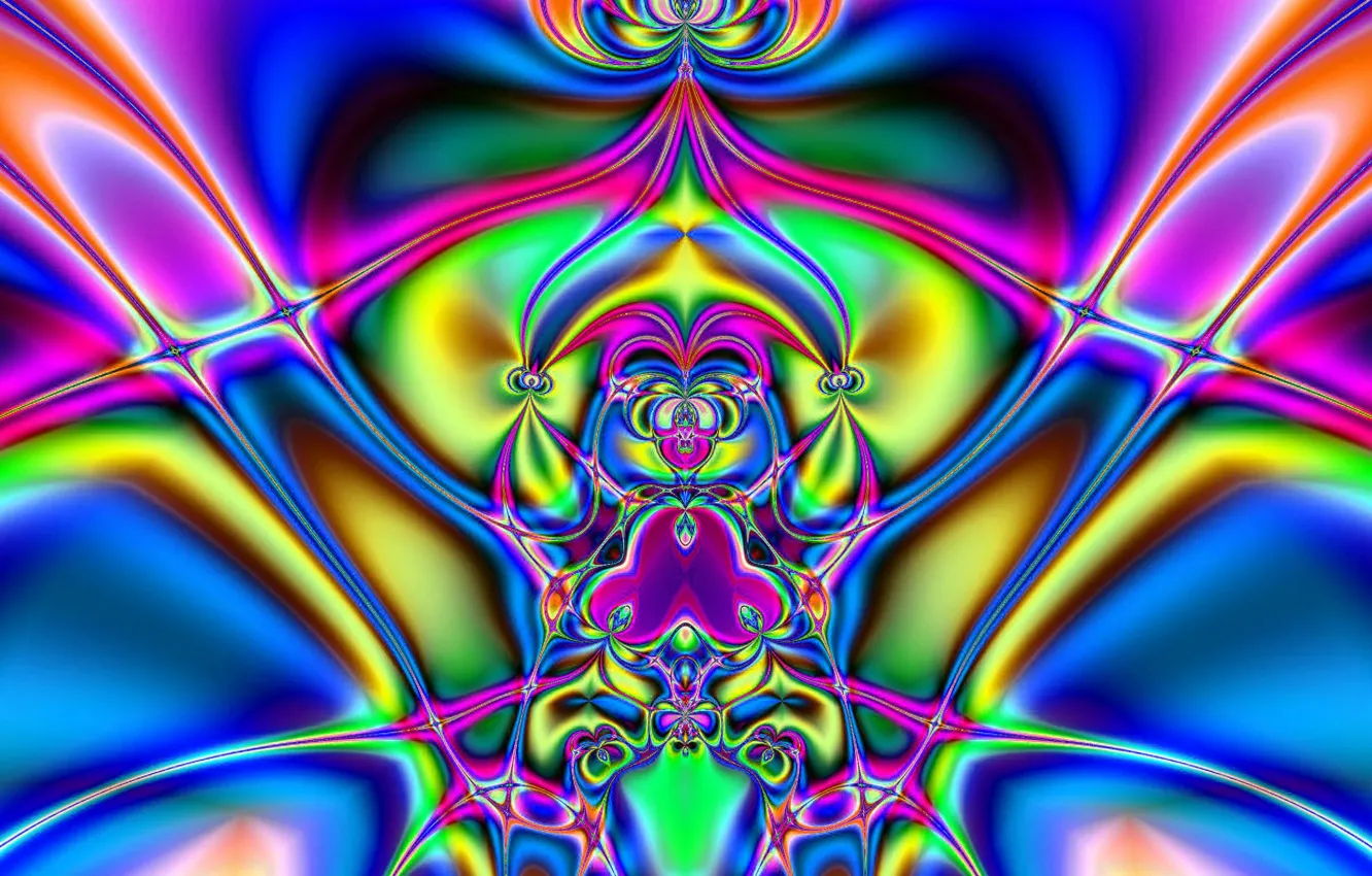 Photo wallpaper abstraction, bright colors, abstraction, bright colors, computer art, play of colors, the rainbow flares, computer …