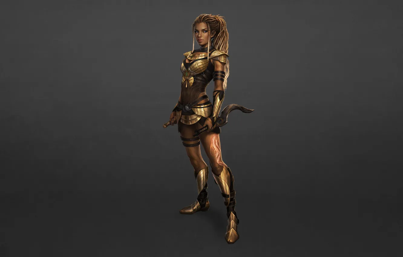 Photo wallpaper girl, style, fiction, warrior, fighter, characters, Maya, Killer Instinct