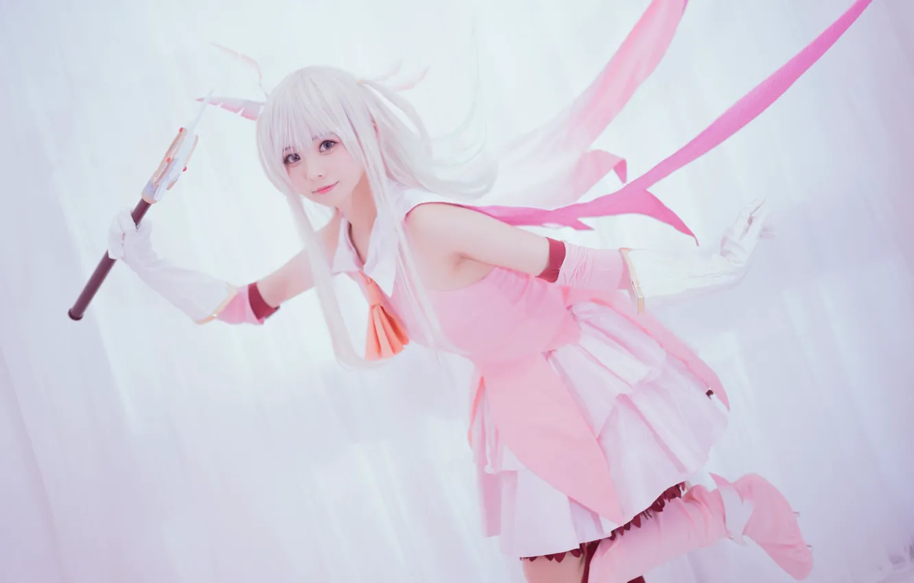 Photo wallpaper gloves, pink, cosplay