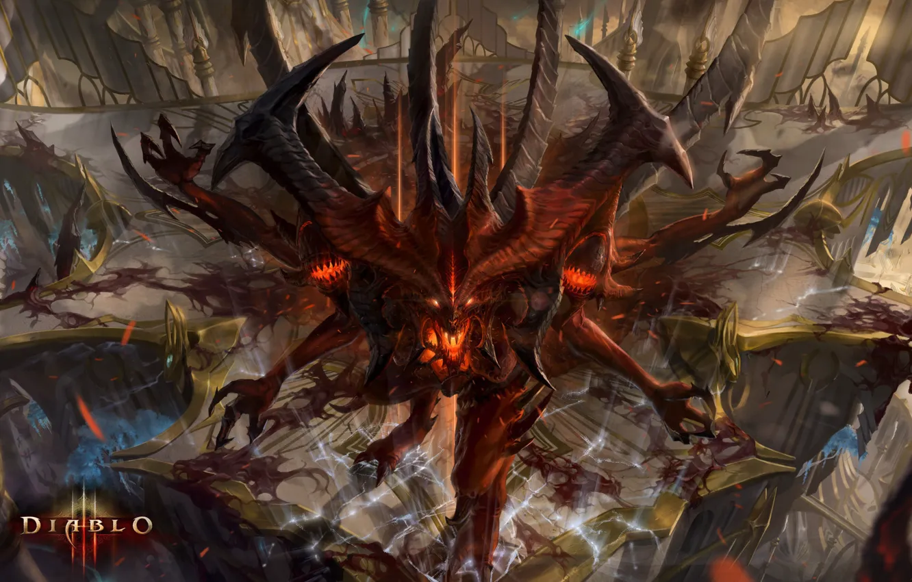 Photo wallpaper the demon, demon, the devil, Blizzard, devil, Diablo 3, diablo, art