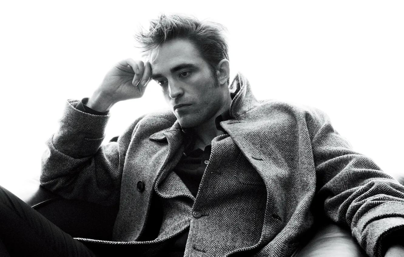 Photo wallpaper style, actor, Robert Pattinson, coat, Robert Pattinson