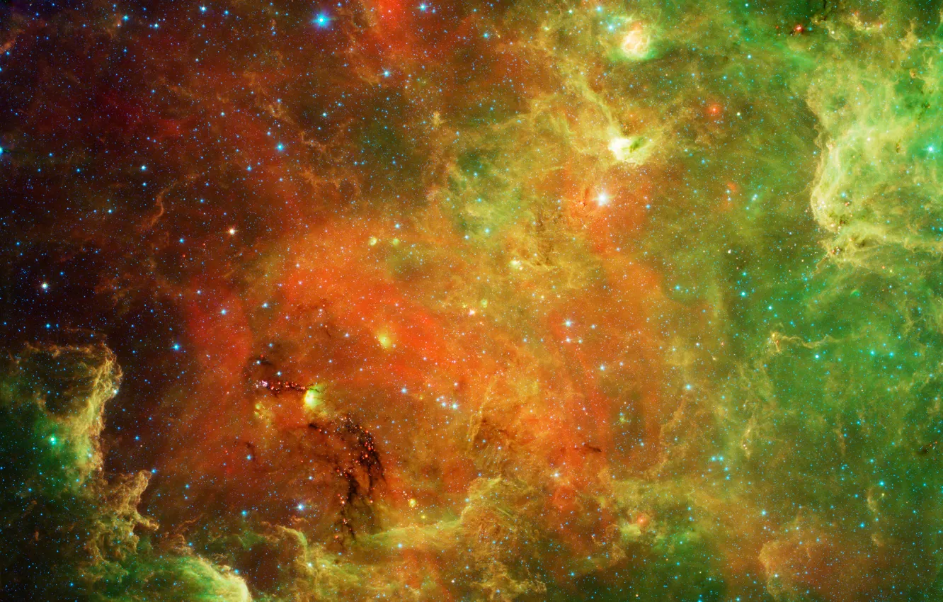 Photo wallpaper space, stars, nebula