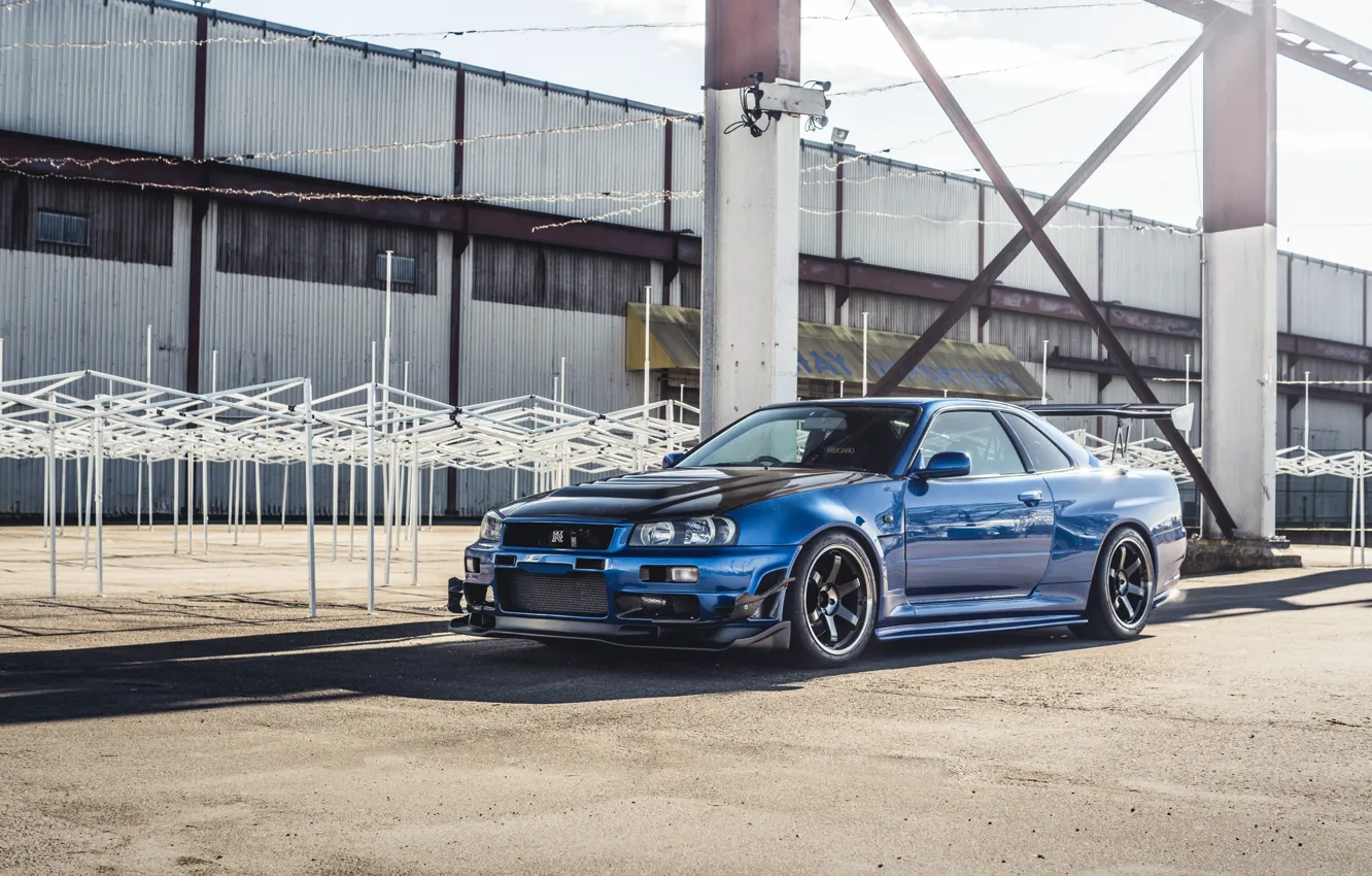 Photo wallpaper GTR, Nissan, Skyline, R34