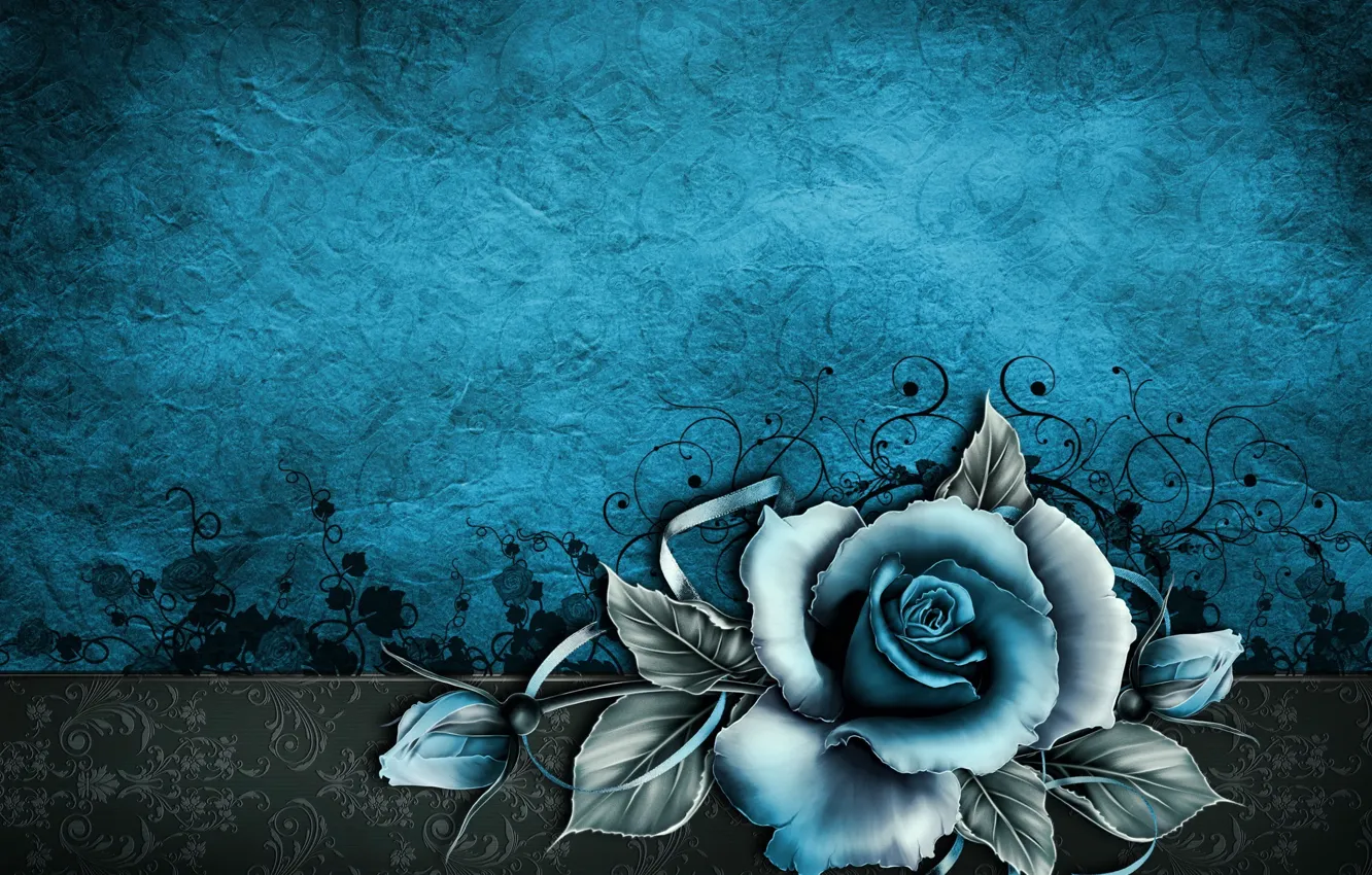 Photo wallpaper flower, Wallpaper, patterns, rose, texture