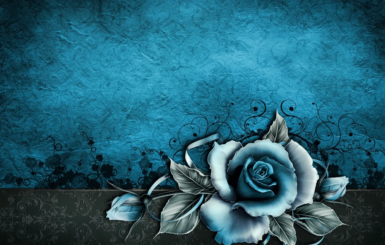 Photo wallpaper flowers, Wallpaper, pattern, roses, texture