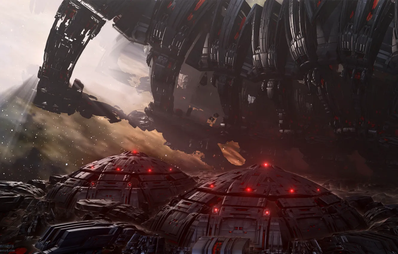 Photo wallpaper space, stars, station, The Outpost
