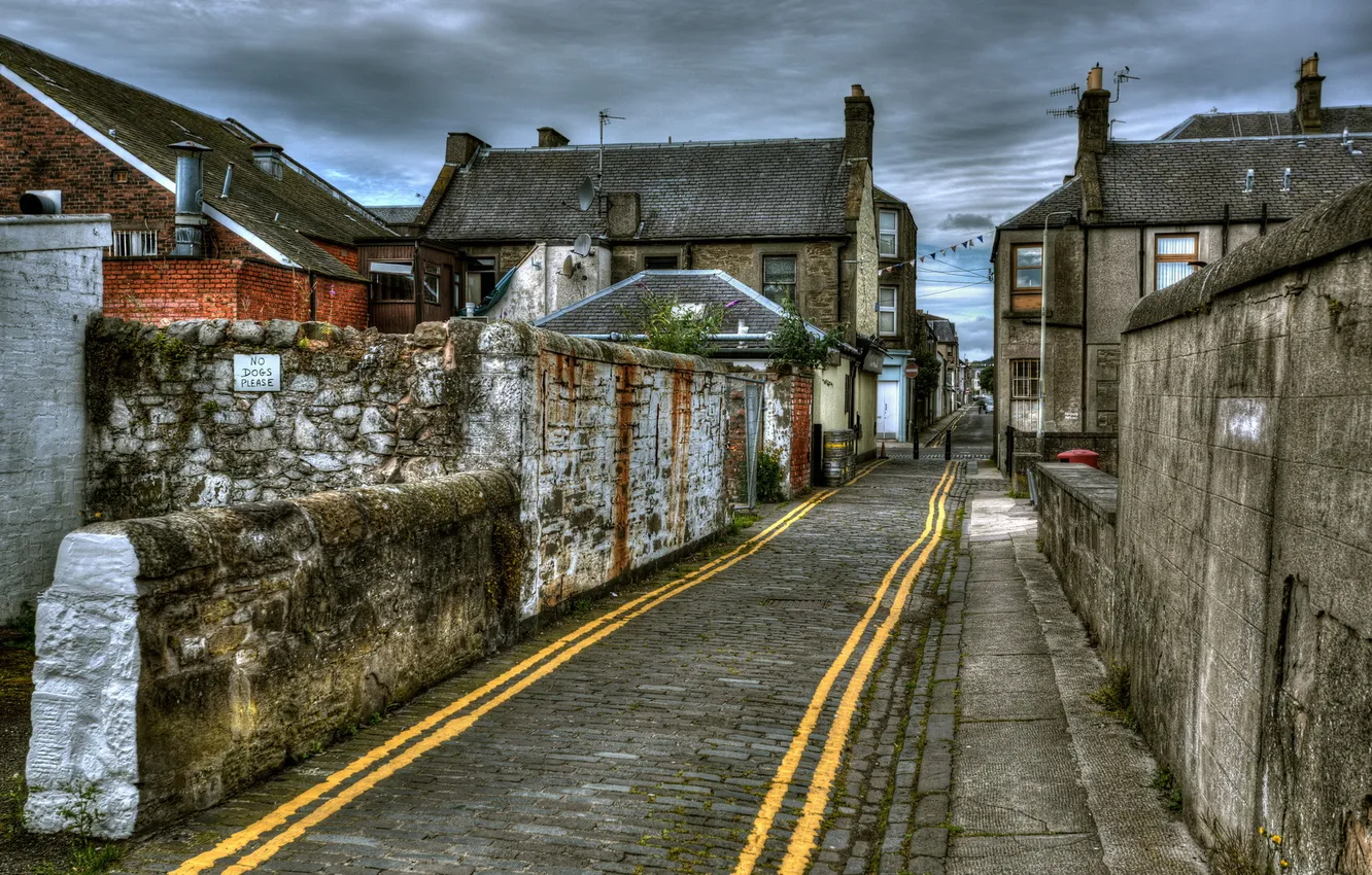 Photo wallpaper the city, street, home