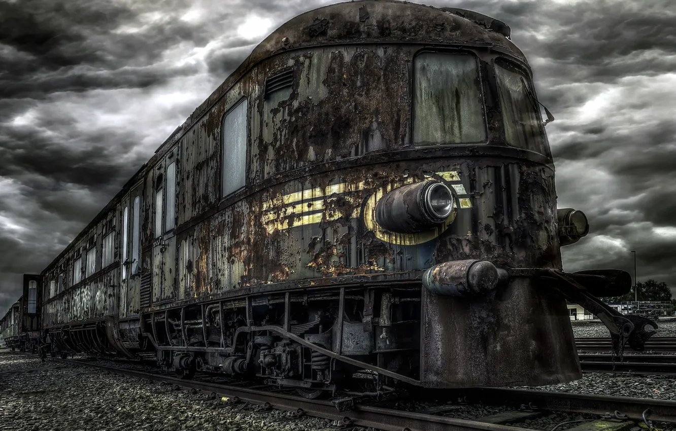 Photo wallpaper the darkness, railroad, Ghosttrain