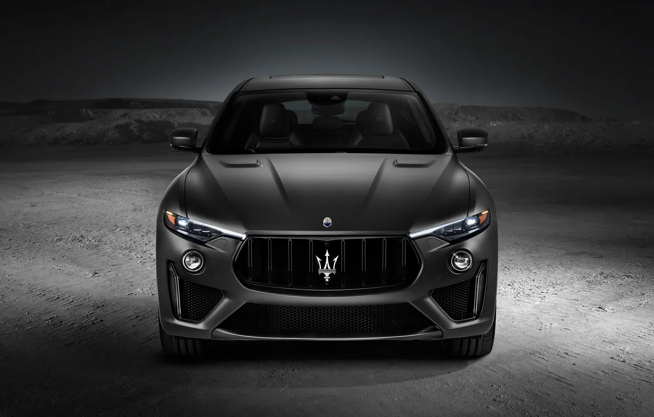 Photo wallpaper Maserati, front view, crossover, Trophy, Levante, 2019