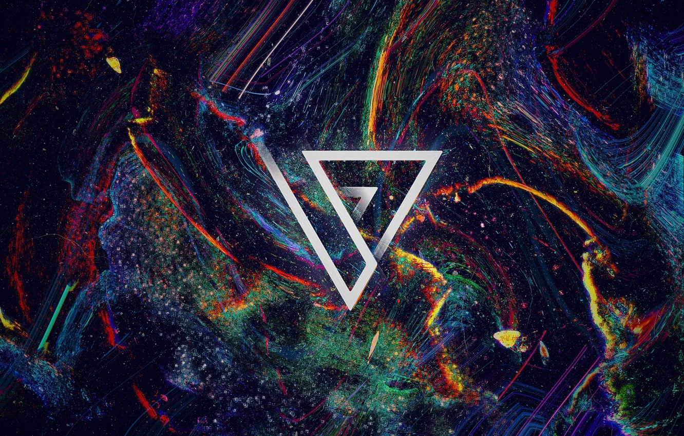 Photo wallpaper abstraction, paint, icon