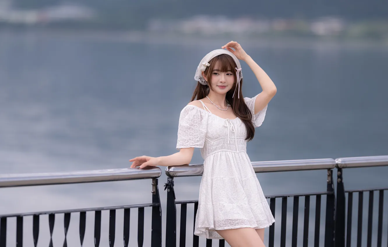 Photo wallpaper pose, dress, Asian