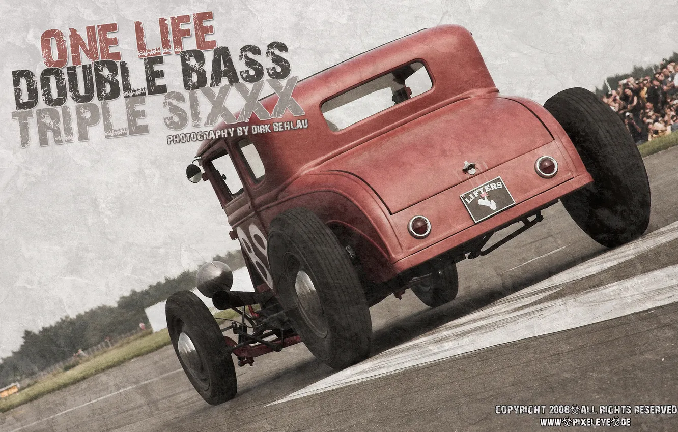 Photo wallpaper engine, people, wheel, Hot Rod