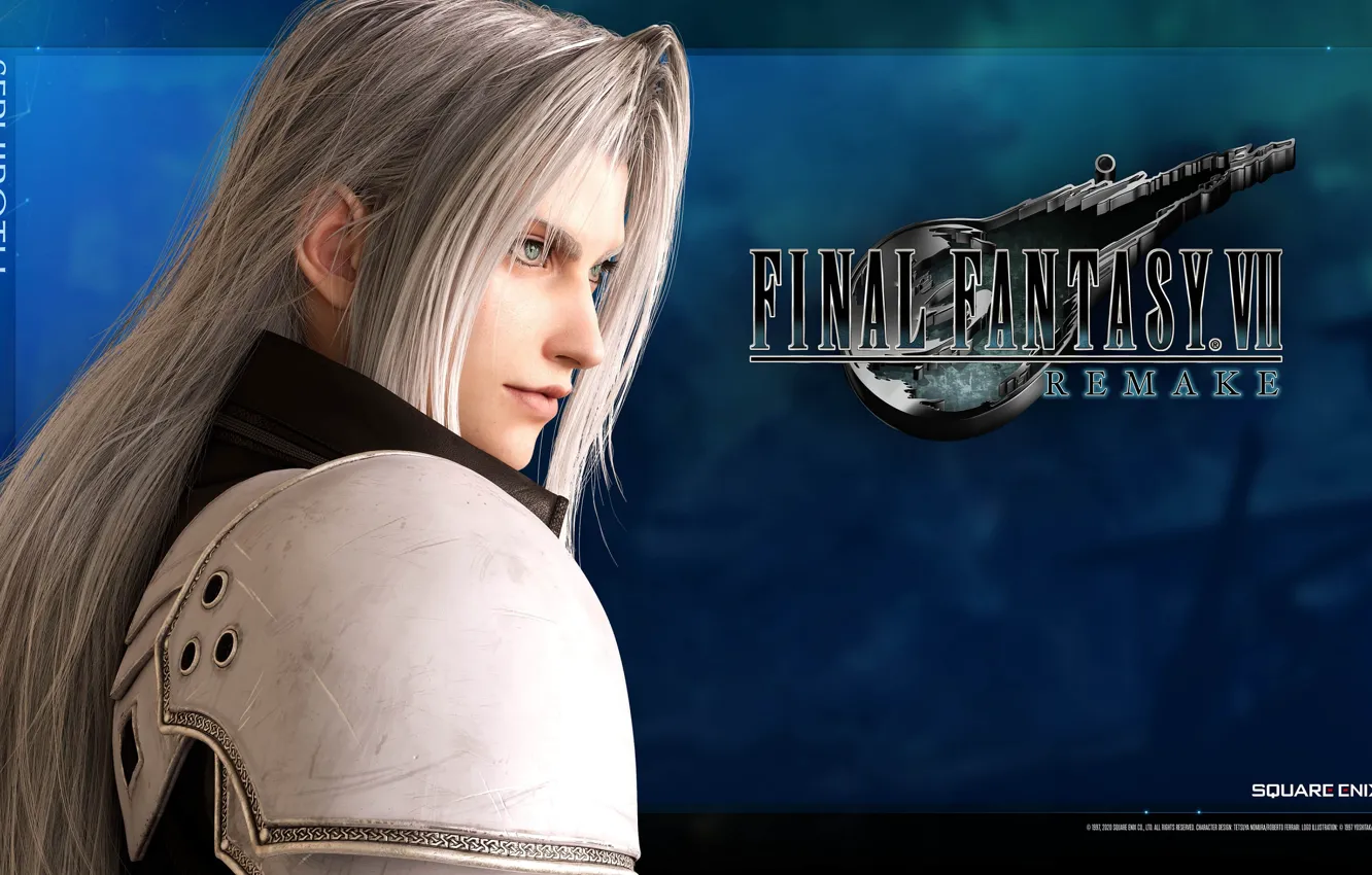 Photo wallpaper background, Sephiroth, Final Fantasy VII Remake