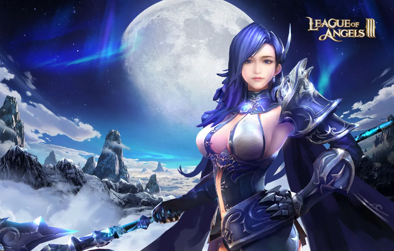 Photo wallpaper look, girl, League of Angels