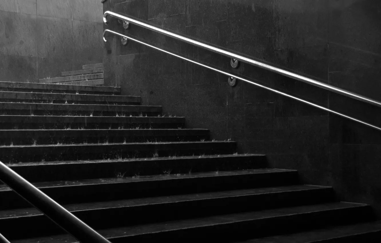 Photo wallpaper water, drops, the city, wall, rain, mood, the descent, handle