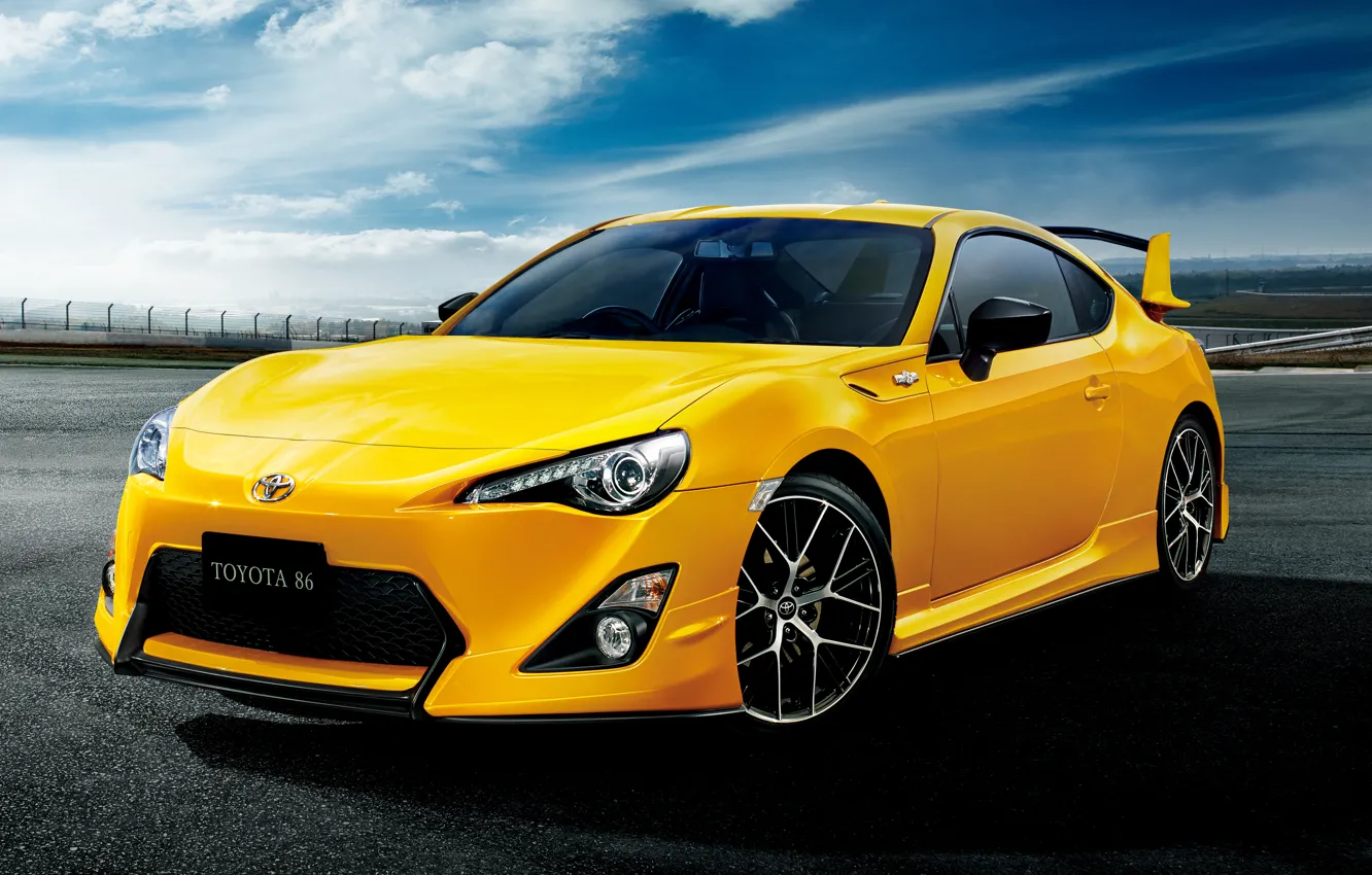 Photo wallpaper Toyota, Toyota, 2015, Yellow Limited Aero Package, 86 GT