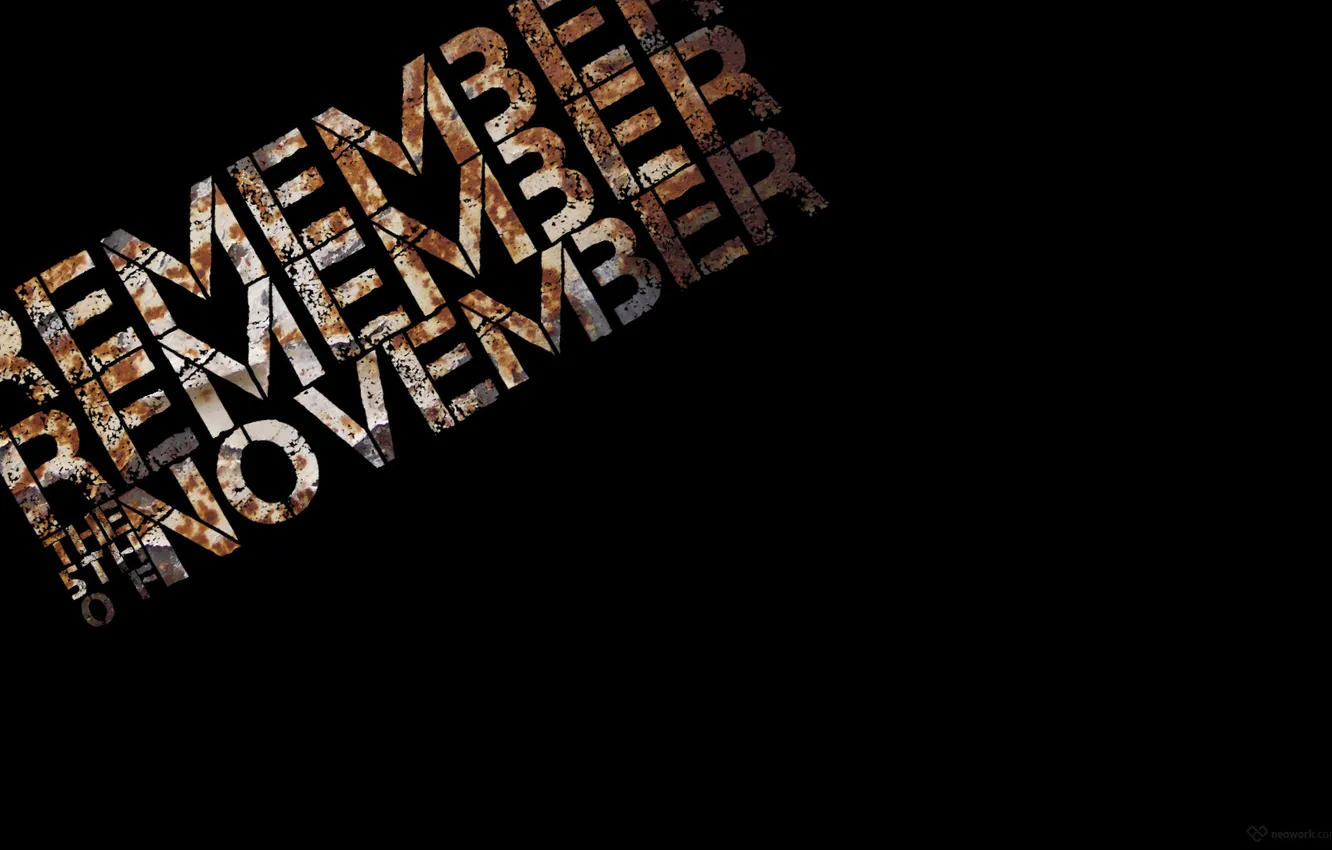 Photo wallpaper v for vendetta, remember remember, the 5th of november