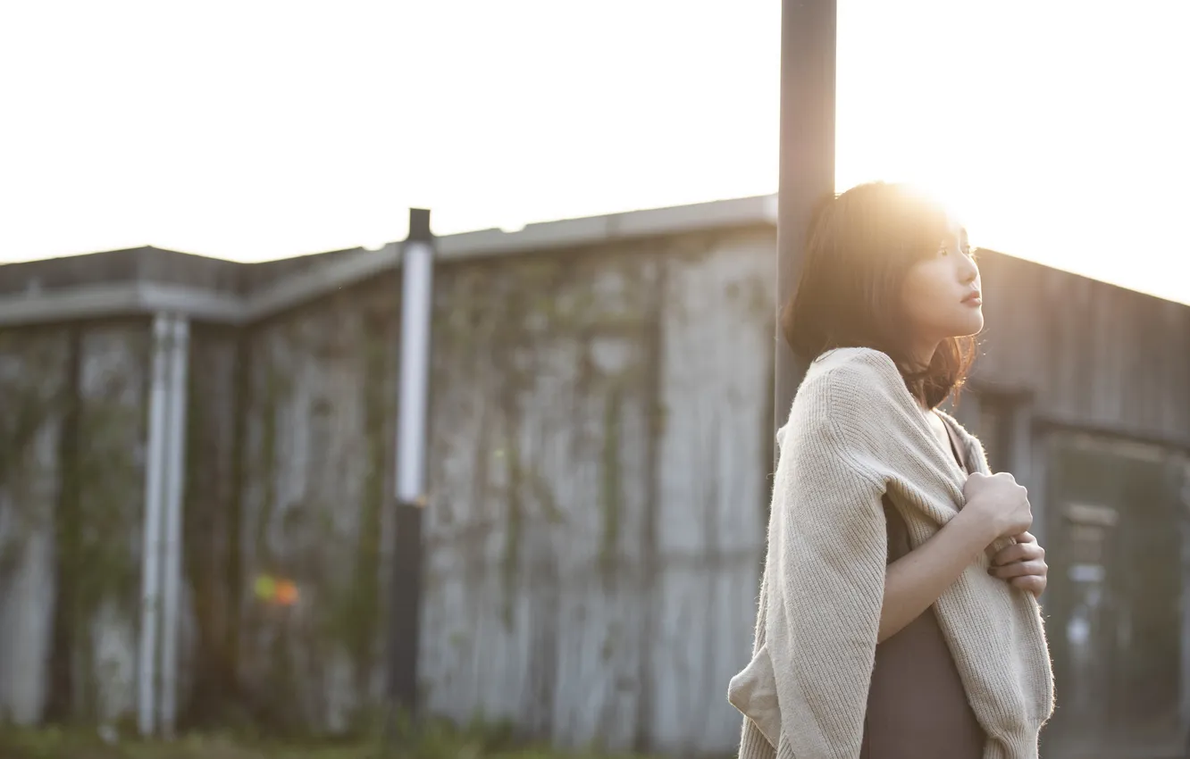 Photo wallpaper woman, model, cute