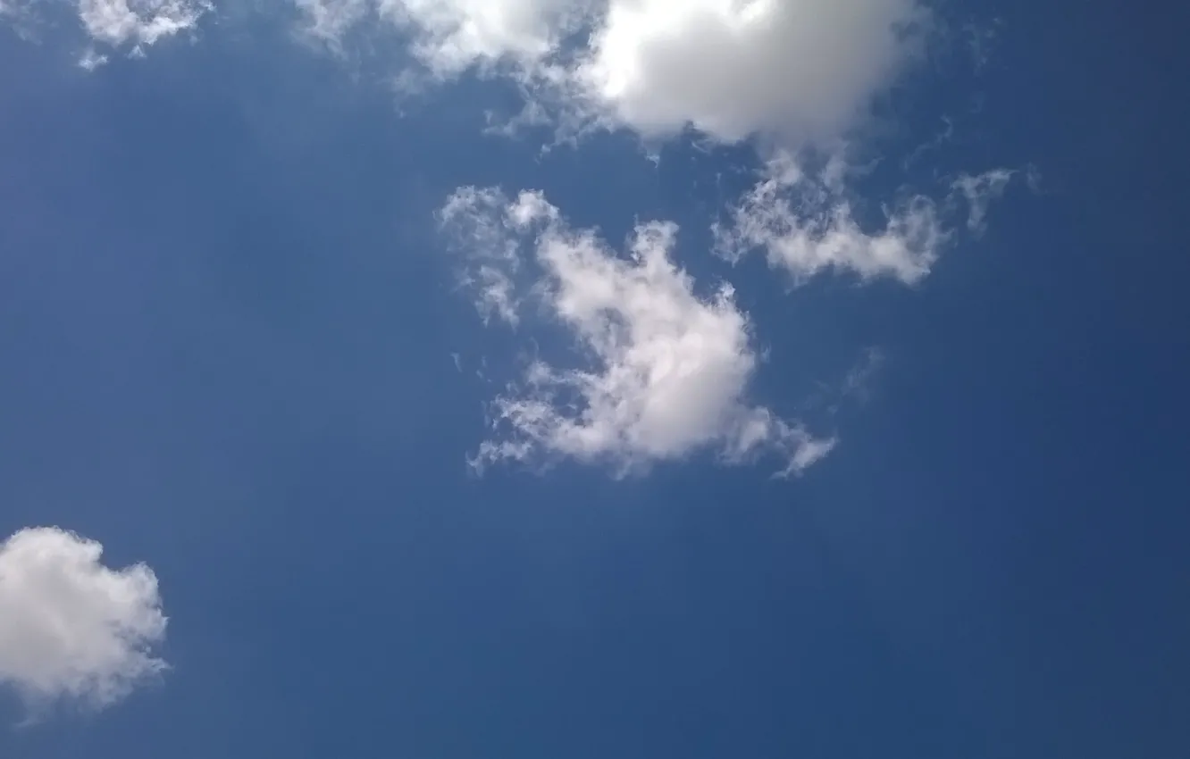 Photo wallpaper the sky, clouds, clouds