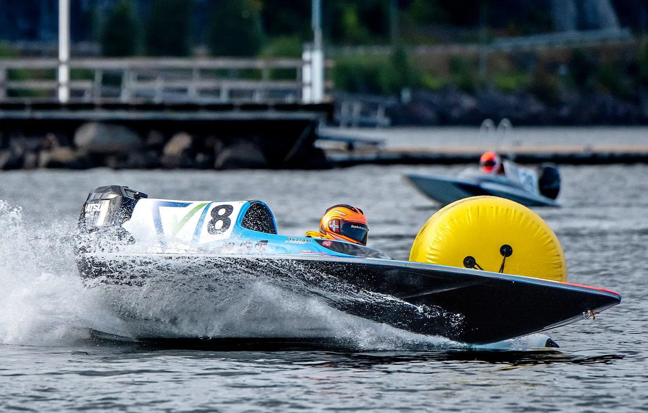 Photo wallpaper race, boat, speed