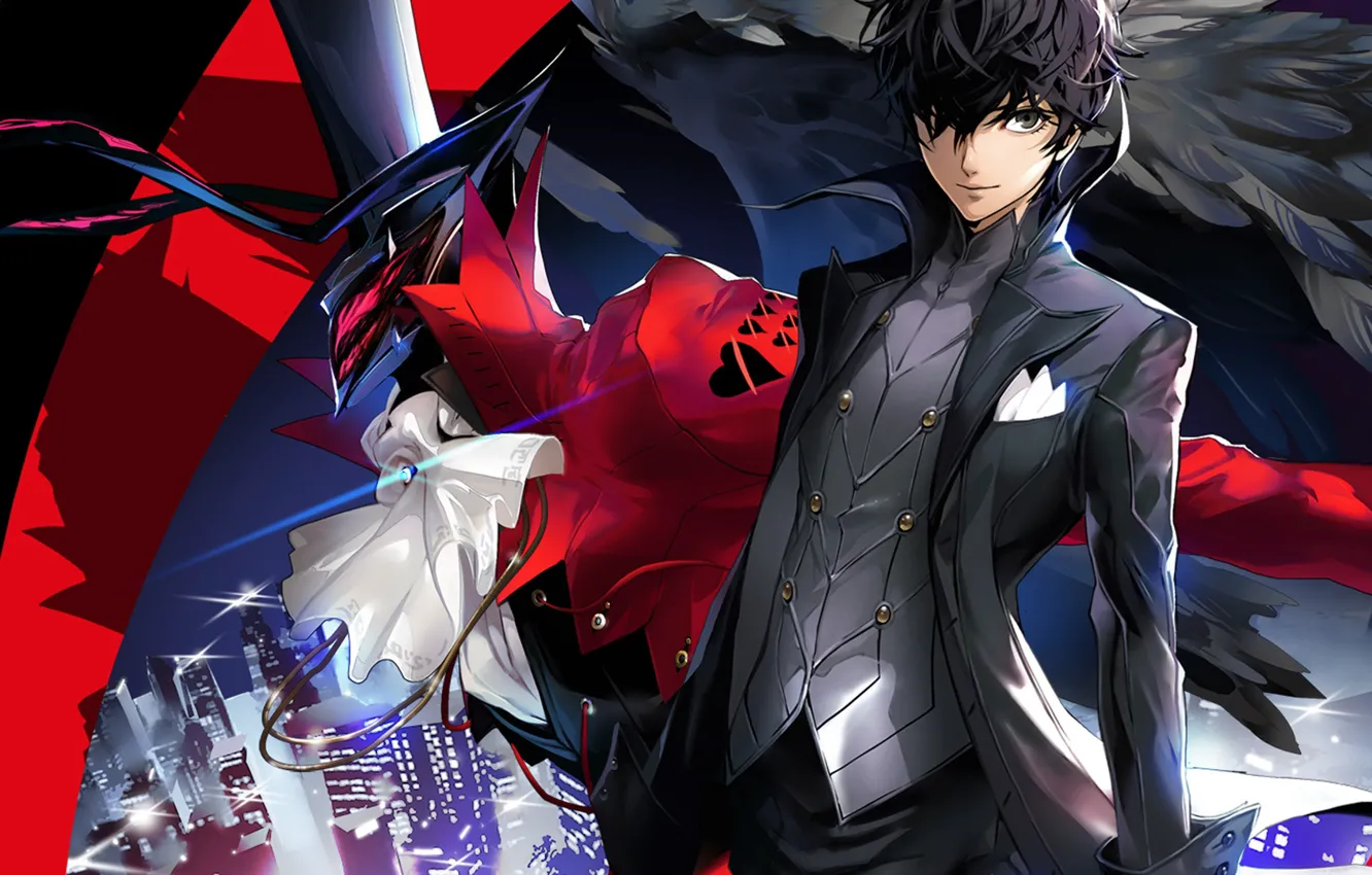 Photo wallpaper look, hat, being, the demon, guy, Person 5, Persona 5
