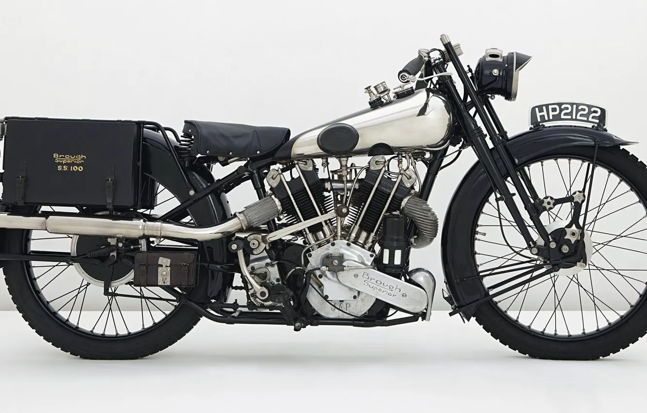Photo wallpaper engine, brough superior, classick bike