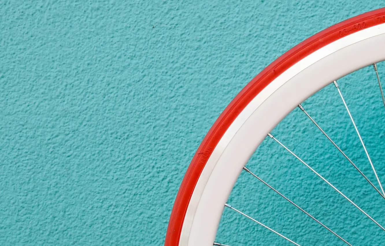 Photo wallpaper bike, wall, blue, texture, wheel, Background