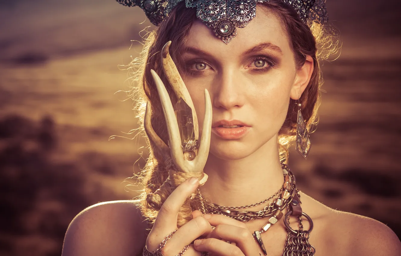 Photo wallpaper look, girl, decoration, face, style, Alexandria Basso