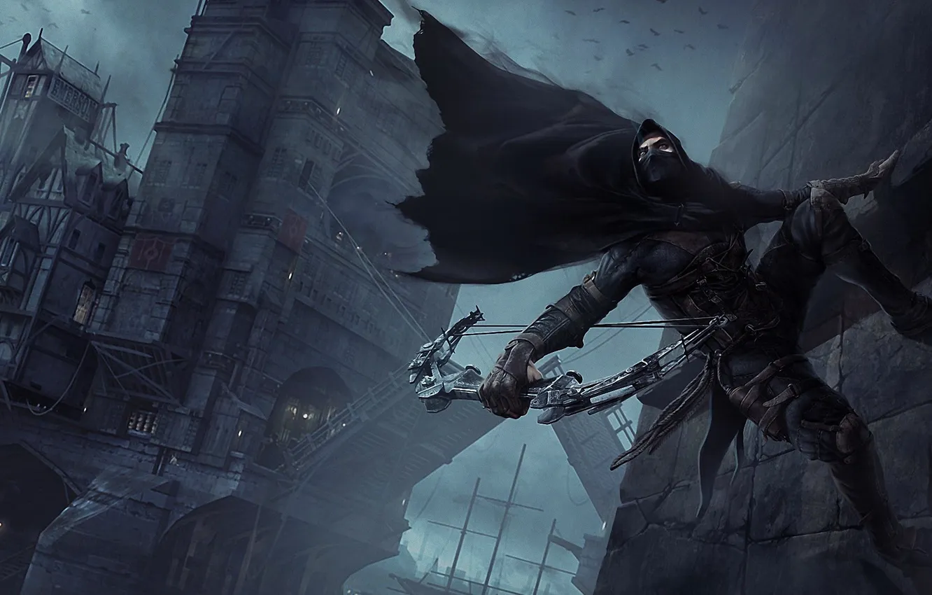 Photo wallpaper weapon, games, artwork, fantasy art, Thief, archery