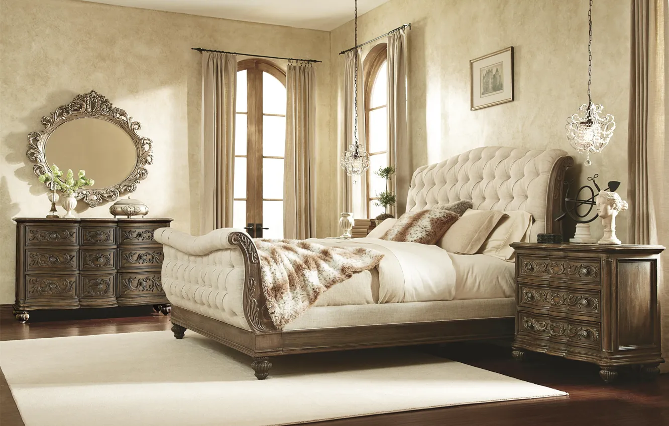 Photo wallpaper room, interior, bedroom