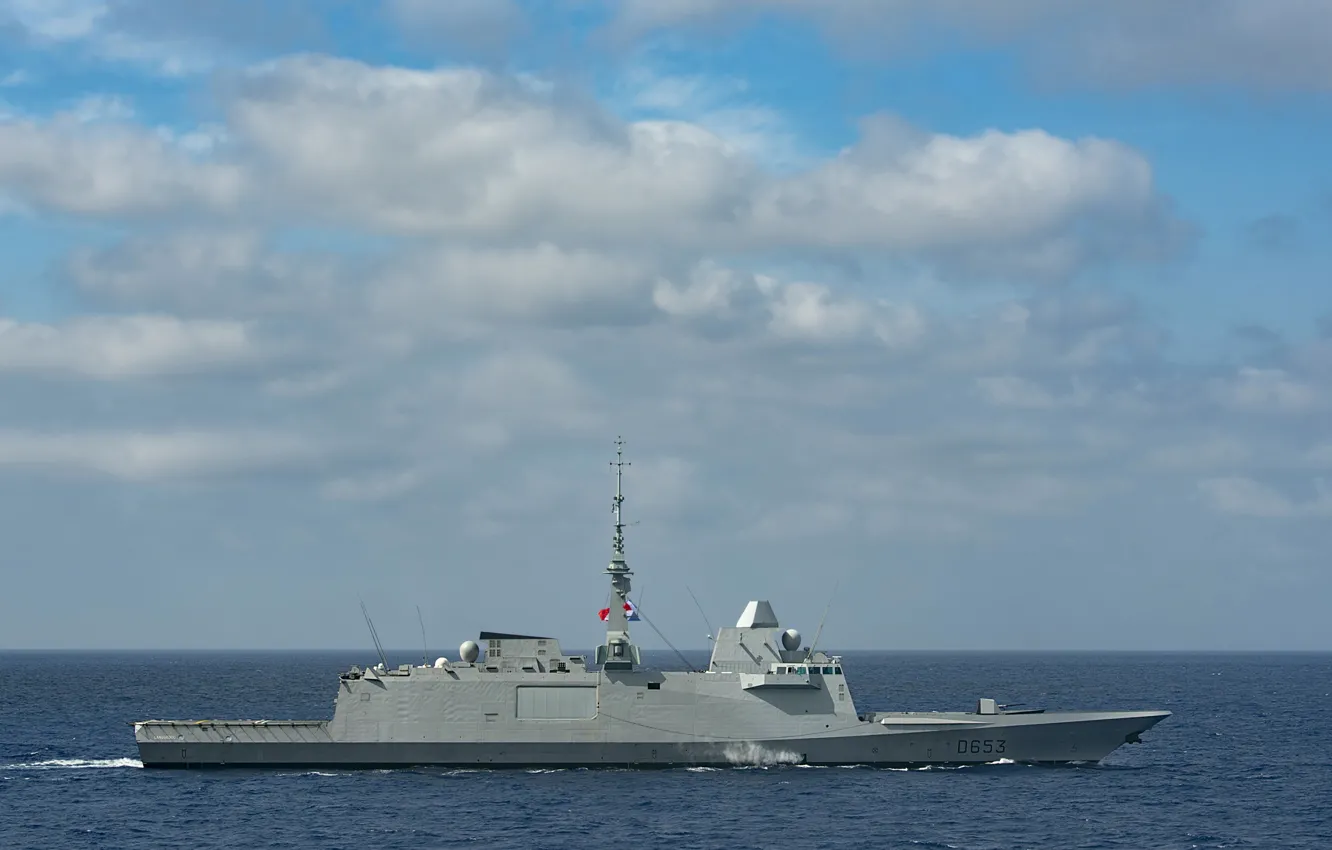 Photo wallpaper frigate, French Navy, Languedoc, D653