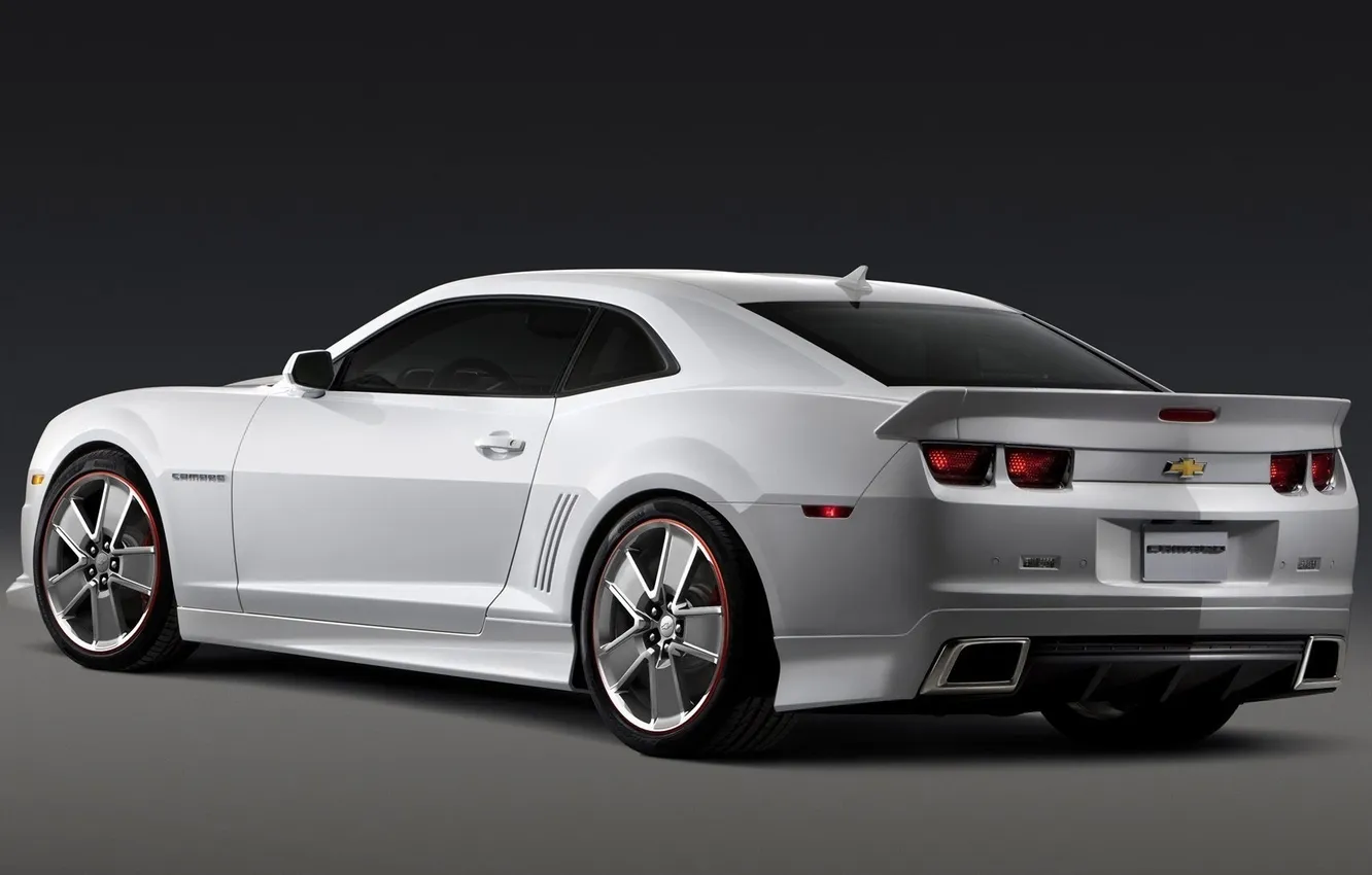 Photo wallpaper white, Chevrolet, Camaro, white
