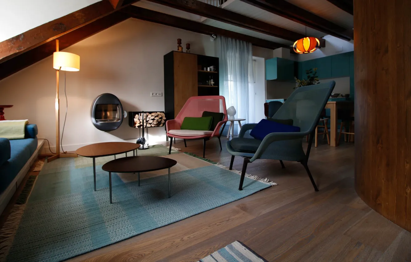 Photo wallpaper design, style, interior, kitchen, Spain, living room, Spain, dining room
