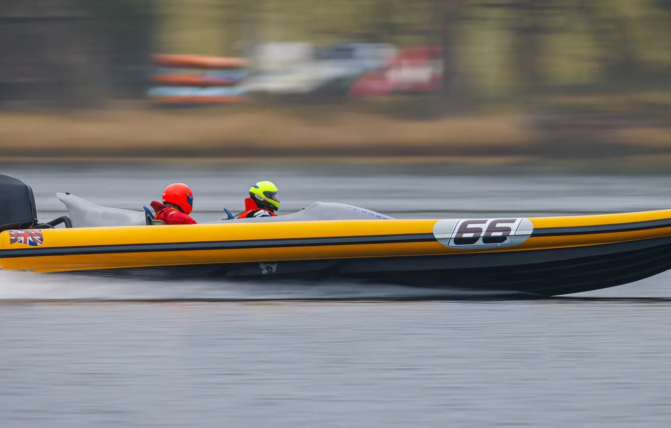 Photo wallpaper race, boat, speed