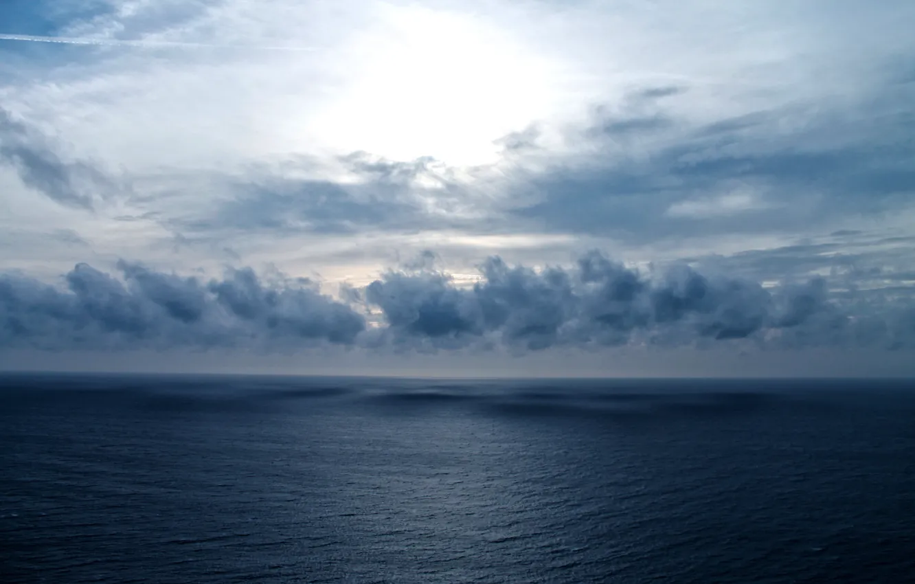 Photo wallpaper clouds, height, Sea, Russia, Anapa