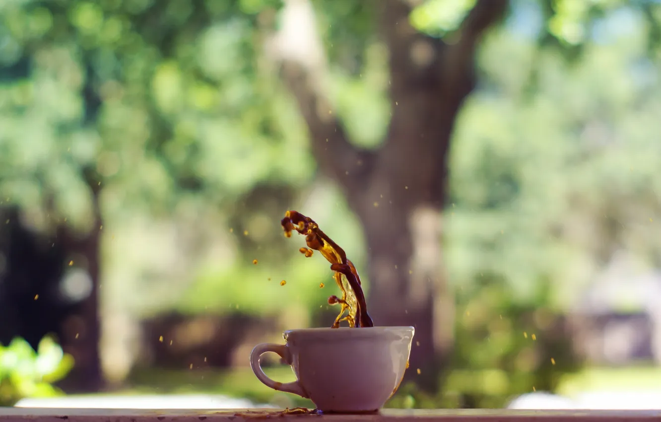 Photo wallpaper background, coffee, Cup