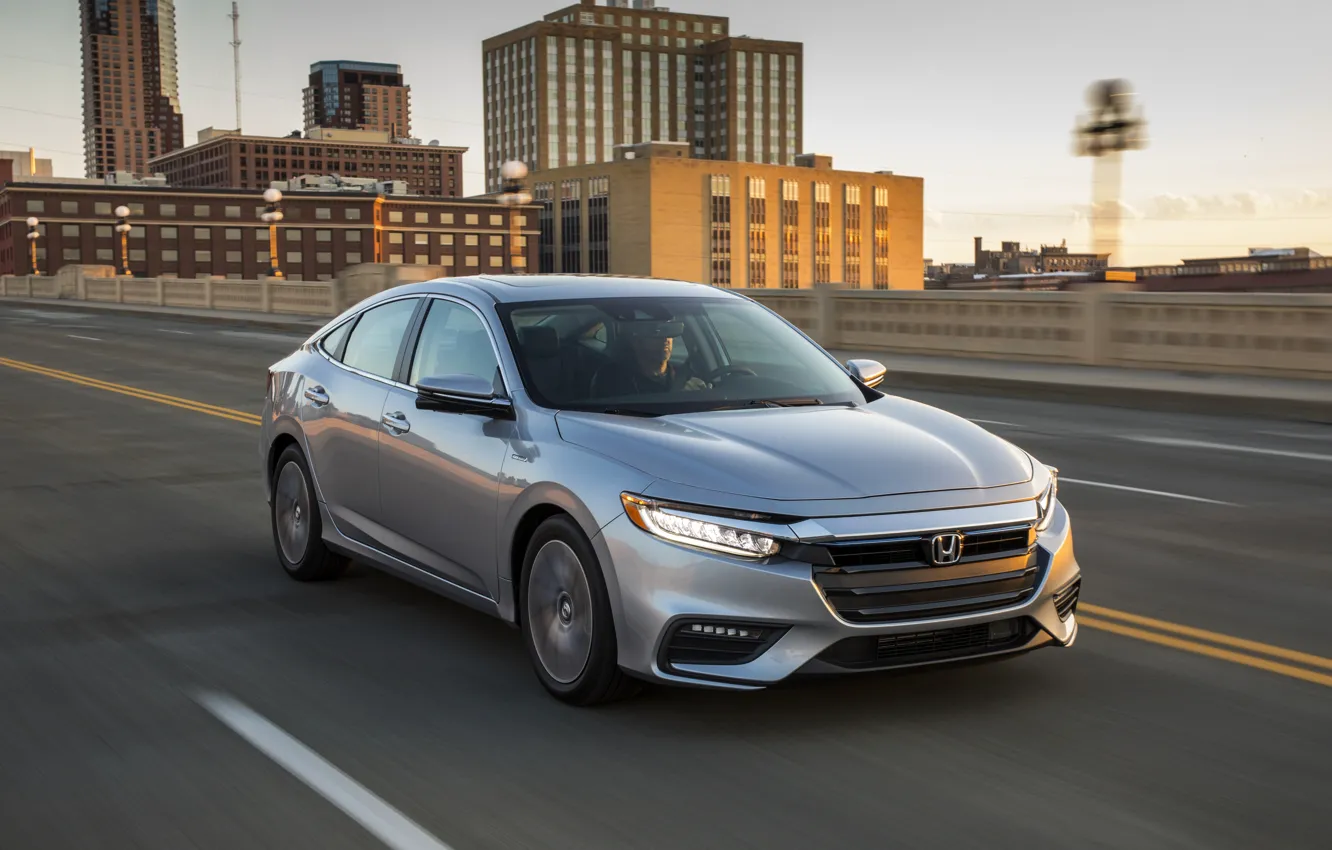 Photo wallpaper Honda, sedan, Hybrid, Insight, hybrid, Touring, highway, four-door