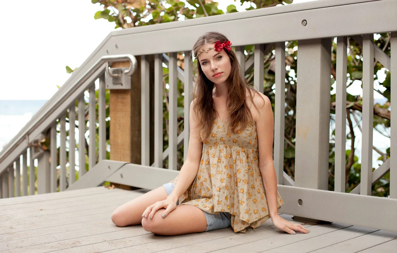 Photo wallpaper girl, pose, model, Megan Coffey