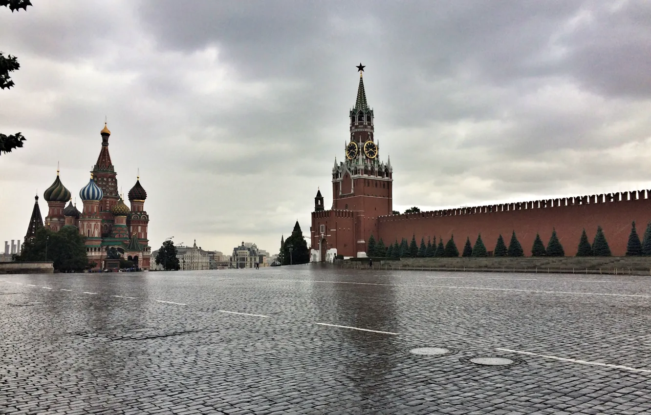 Photo wallpaper Moscow, the Kremlin, Russia, Red square, Moscow