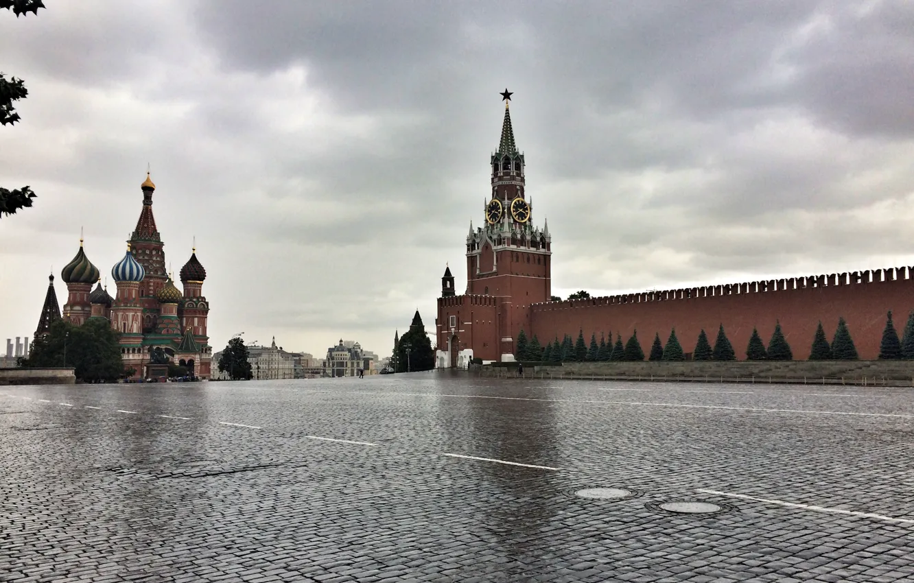 Photo wallpaper Moscow, The Kremlin, Russia, Moscow, red square