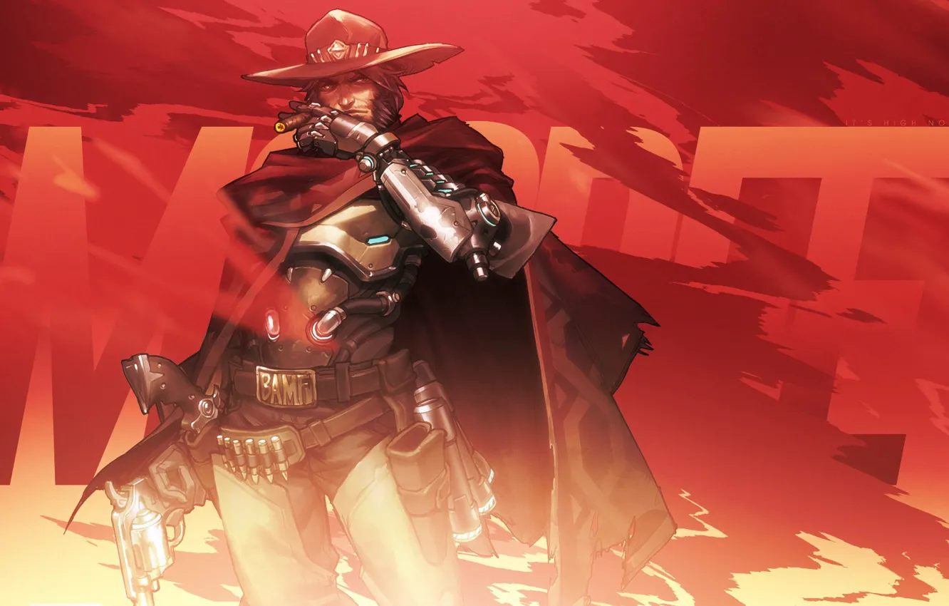 Photo wallpaper wallpaper, game, Blizzard, Overwatch, McCree