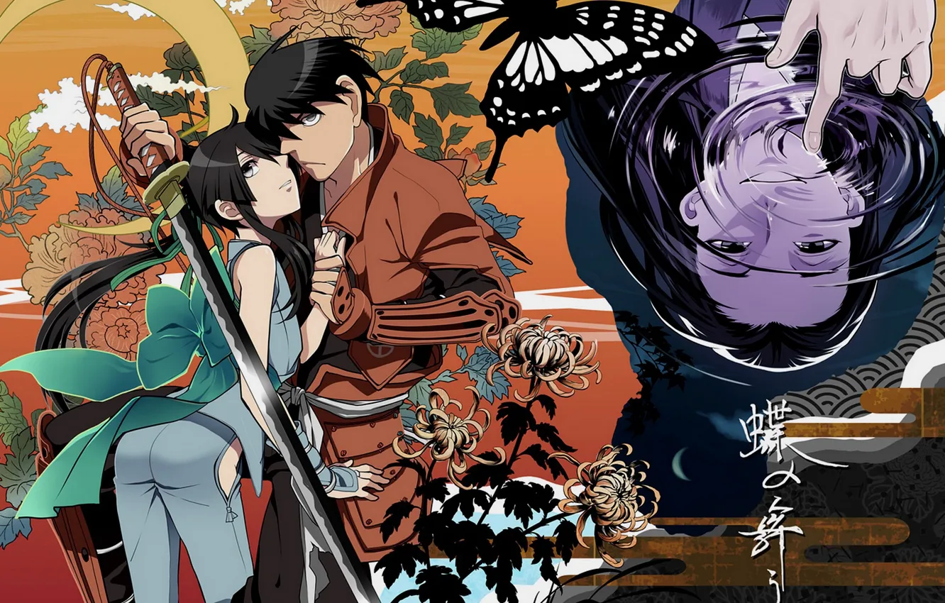 Photo wallpaper anime, art, manga, characters, samurai, Drifters