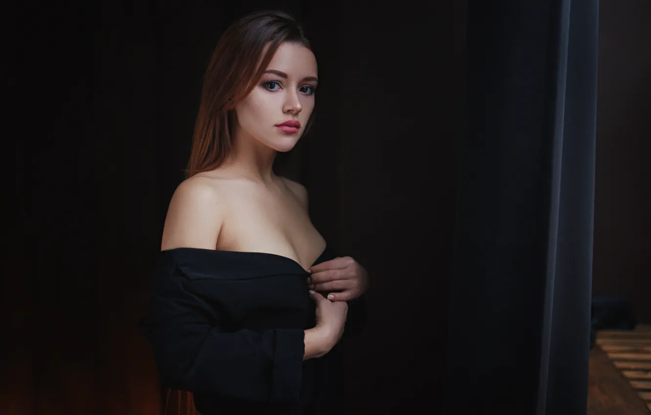 Photo wallpaper chest, Girl, shoulders, Alena, Sergey Zhirnov
