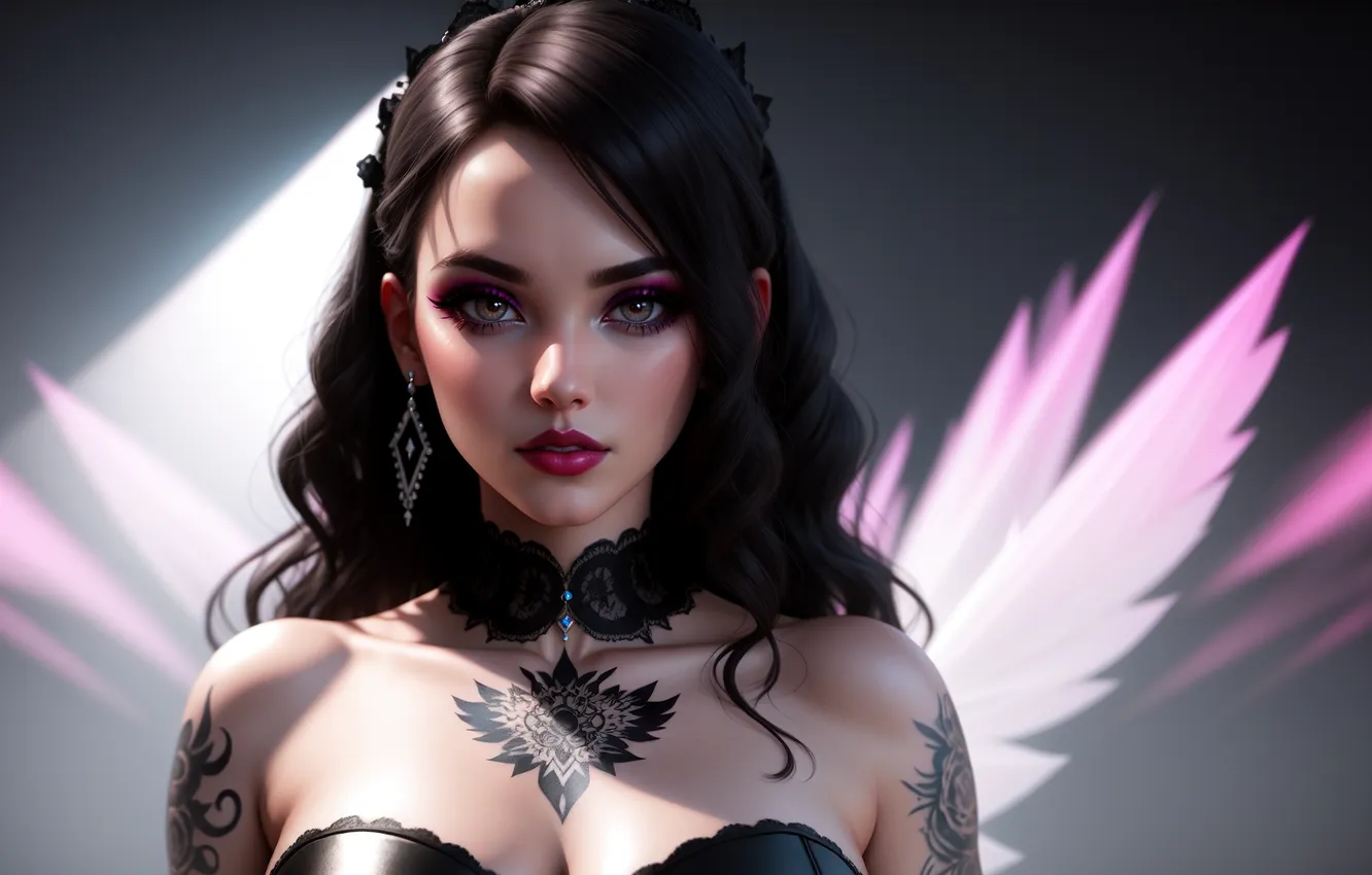 Photo wallpaper desktop, background, Girls, Wallpaper, picture, Gothic Girl